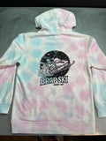 COTTON CANDY TIE-DYE BRAP SKI HOODIE